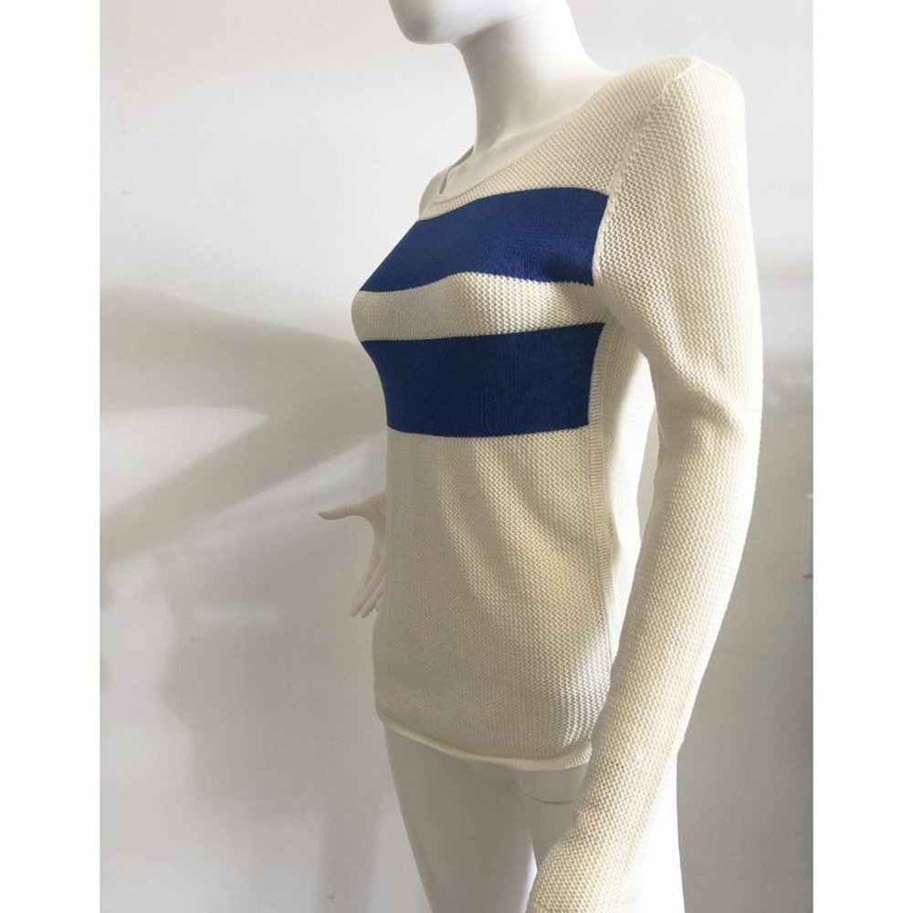 Maje -  Pullover Crochet Knit Sweater (100% Cotton)